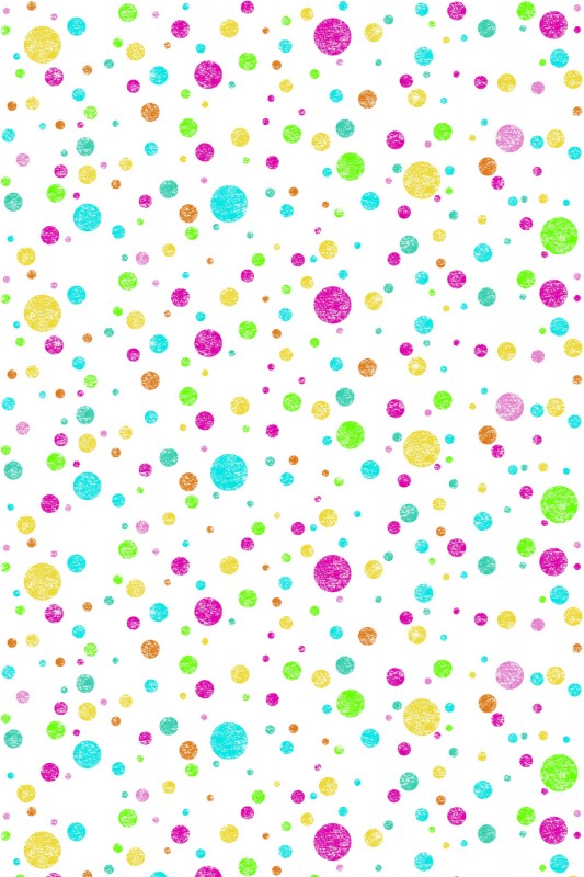 Háttér gyerekfotózáshoz színes pöttyös mintázattal 1,2×3,6m