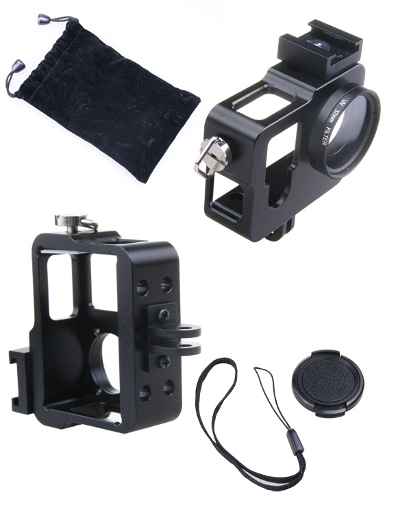 CineWare aluminuim rig 37mm-es UV filterrel és vakusaruval GoPro HERO akciókamerákhoz
