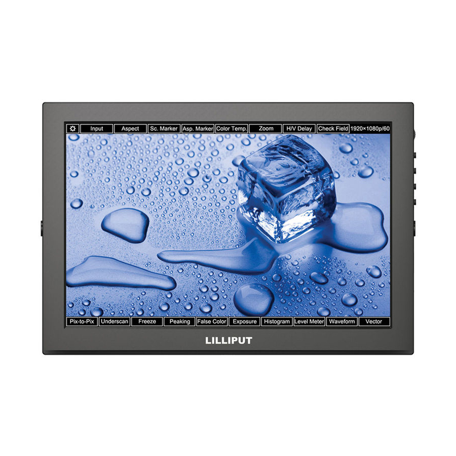 LILLIPUT TM-1018/O/P 10″ IPS érintőképernyős kontroll monitor (HDMI I/O)