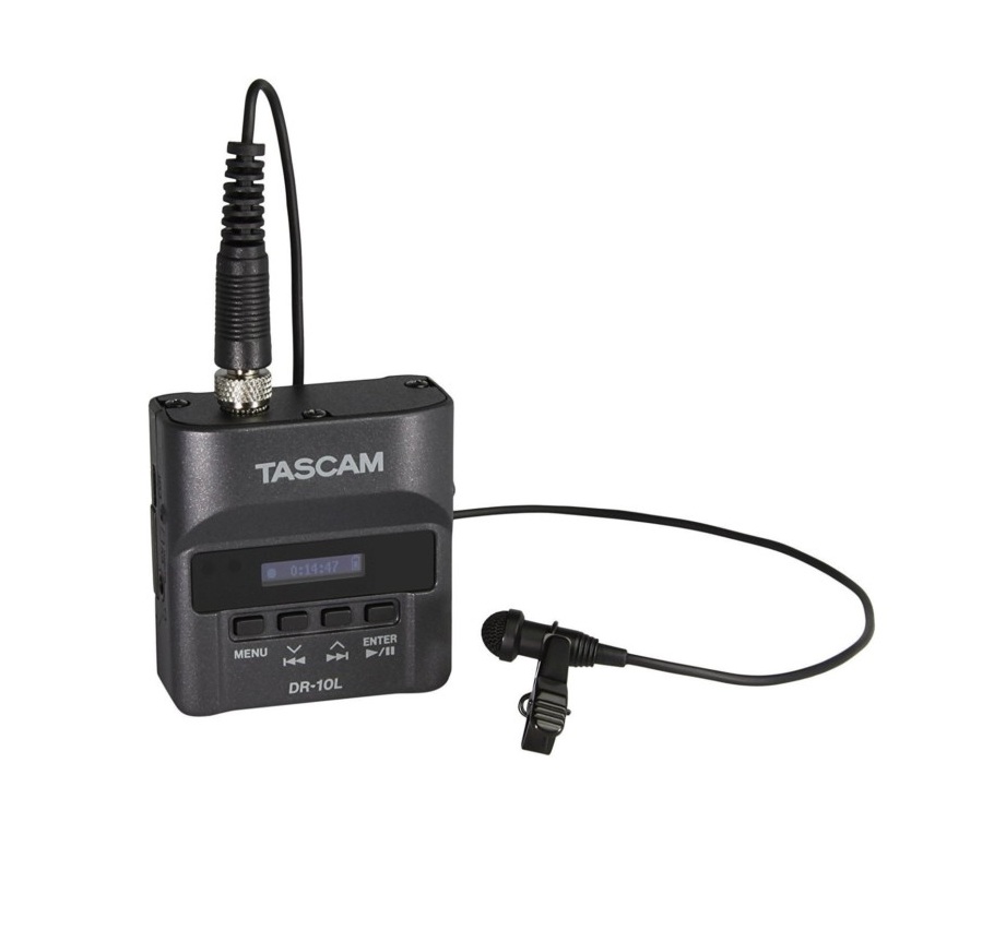 Tascam DR-10L hangrögzítő csíptetős mikrofonnal