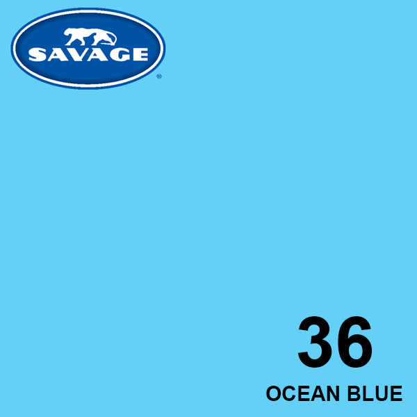 SAVAGE papír premium fotóháttér Ocean Blue 1,35×5,5m