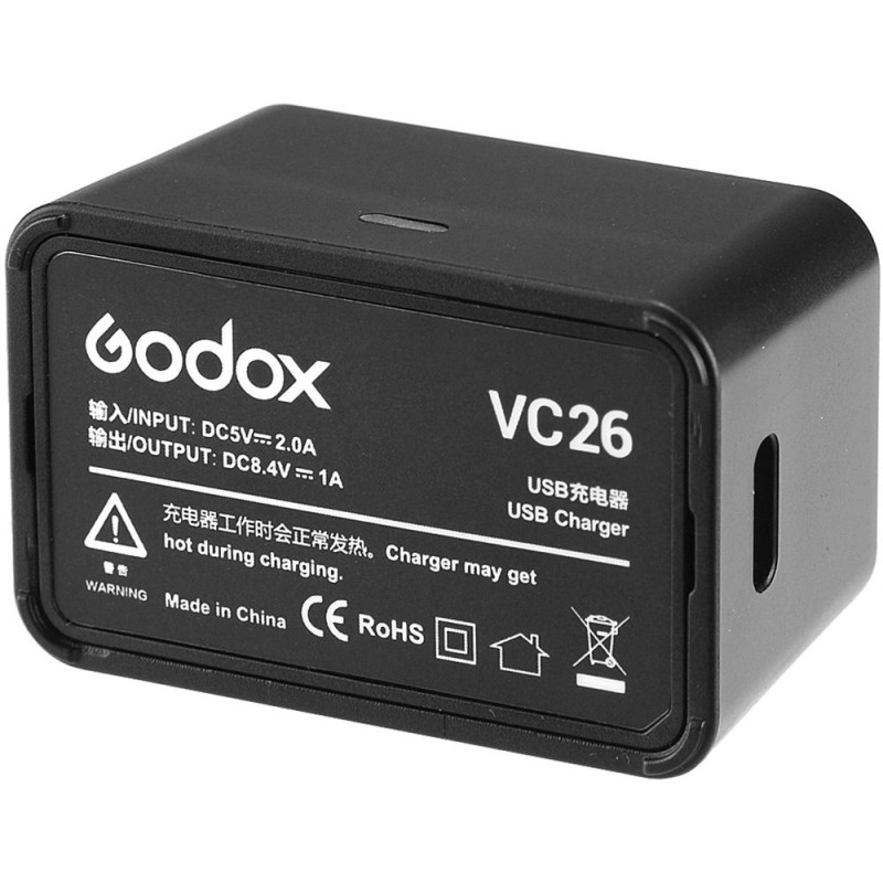 GODOX VC26 töltő VB26 akkumulátor-hoz (V1 és AD100Pro)