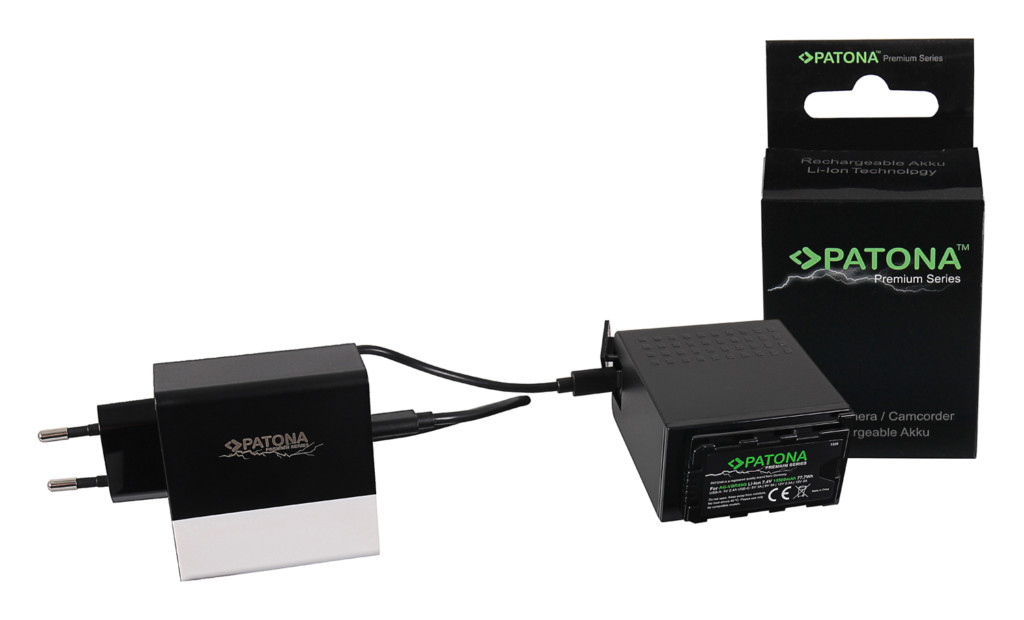 PATONA premium battery for Panasonic AG-VBR89G with USB port USB-C / USB and additional PD charger – 1328