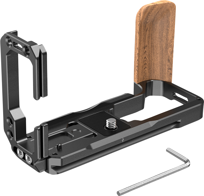 SmallRig 2811 L-Bracket for X-T4 w. wooden Grip
