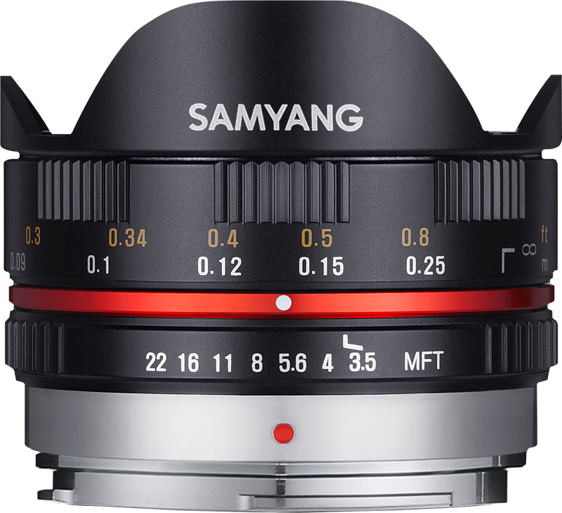 Samyang 7.5mm f/3.5 Fish-Eye MFT (Black)